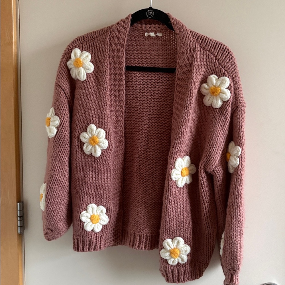 Floral Knit Women's Sweater